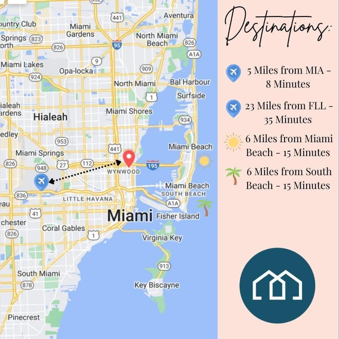 Palm Place Heart Of Miami With Parking Pool And Gym Экстерьер фото